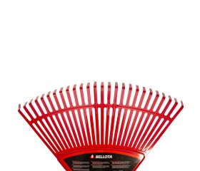 Escoba de plástico púa plana para limpieza de césped con mango madera FSC / 303424CM