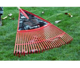 Escoba de plástico extragrande púa plana para limpieza de césped sin mango / 303432