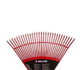 Escoba de plástico extragrande púa plana para limpieza de césped con mango madera FSC / 303432CM