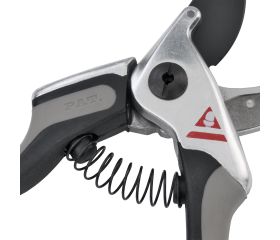 Tijeras de una mano con mangos trimateriales y hoja de corte con recubrimiento antiadherente,  para poda universal,  uso intensivo, con bulón Ajuste Fácil- Gama Proline / 3510