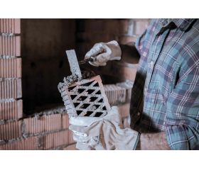 Paleta norte con mango madera para trabajos de albañilería / 5844