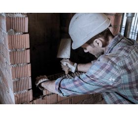 Paleta norte con mango madera para trabajos de albañilería / 5844