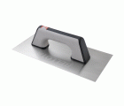 Llana recta inoxidable con mango bimaterial para trabajos de acabado y yeso / 5861BIMINOX