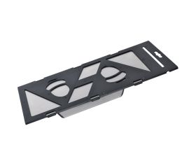 Llana recta inoxidable y afilada con mango bimaterial para trabajos de acabado y yeso / 5861ABIMINOX