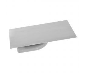 Llana recta inoxidable con mango abierto plástico para trabajos de acabado / 25864INOX