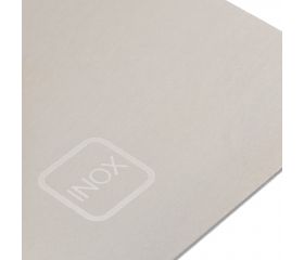 Llana recta inoxidable con mango abierto plástico para trabajos de acabado / 25864INOX