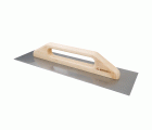 Llana larga recta inoxidable con mango de madera para trabajos de acabado / 5865INOX
