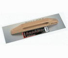 Llana larga recta inoxidable con mango de madera para trabajos de acabado / 5865INOX