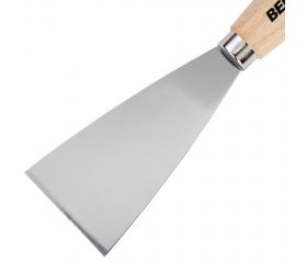 Espátula de acero con mango de madera para trabajos de acabado / 5890