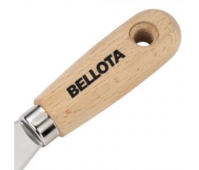 Espátula de acero inoxidable con mango de madera para trabajos de acabado / 5893