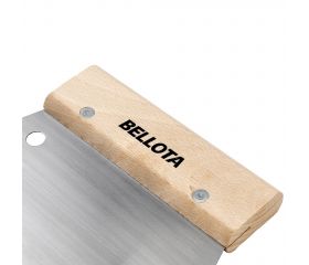 Espátula llana de acero con mango de madera para trabajos de acabado / 5876