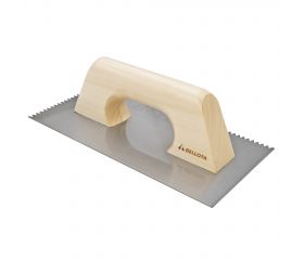 Peine diente triangular con mango madera para trabajos de alicatado y solado / 5871