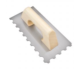 Peine diente radio con mango madera para trabajos de alicatado y solado / 5873R
