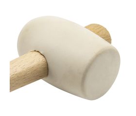 Maceta de goma blanca con mango de madera para trabajos de alicatado y soldado/ 8054