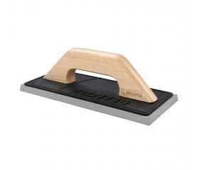 Llana goma dura con mango madera para trabajos de rejunteo en alicatado y solado / 5898C