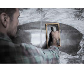 Talocha esponja de gran absorción con mango de plástico para trabajos de limpieza / 5888