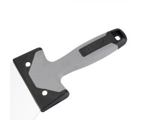 Espátula americana de acero inoxidable con mango bimaterial para trabajos de rejunteo y remates en placa / 5900