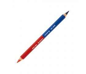 Kit de 3 lápices duo azul-rojo especial para trabajos de marcaje en plásticos / 50245