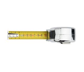 Flexómetro cromado para trabajos de medición / 50012