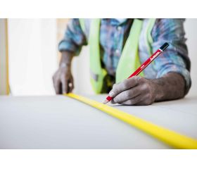 Flexómetro cromado con imán para trabajos de medición / 50012M