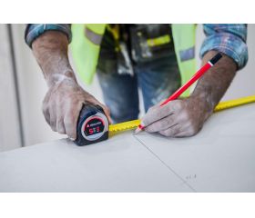 Flexómetro bimaterial de acero inoxidable para trabajos de medición / 50013