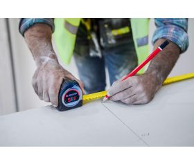 Flexómetro bimaterial de acero inoxidable para trabajos de medición / 50013