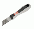 Escofina carpintero plana punta con mango bimaterial  / 4103MB