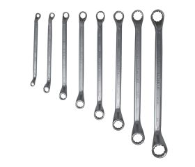 Juego bolsa de llaves estrella acodadas forjadas en acero CrV para apriete y ajuste / 6492BS