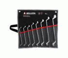 Juego bolsa de llaves estrella acodadas forjadas en acero CrV para apriete y ajuste / 6492BS