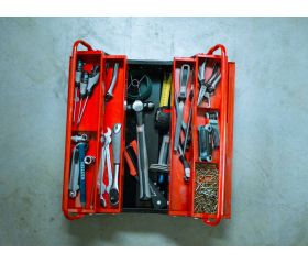 Caja portaherramientas metálica de 2 alturas / 6902500