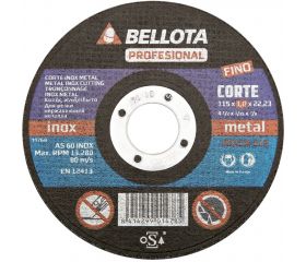 Disco abrasivo profesional fino para corte inox-metal, 1-1,9 mm / 50300