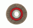 Cepillo circular, alambre de acero latonado ondulado / 50810