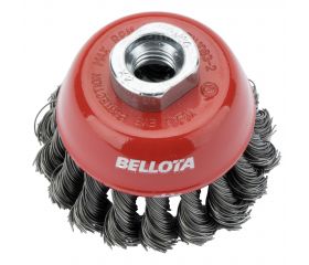 Cepillo de taza para altas revoluciones, alambre de acero templado y trenzado / 5081465