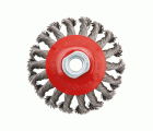 Cepillo cónico para altas revoluciones, alambre de acero inoxidable trenzado / 50817I