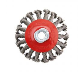 Cepillo cónico para altas revoluciones, alambre de acero inoxidable trenzado / 50817I