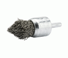 Cepillo brocha punta con perno, alambre de acero inoxidable ondulado / 50818I
