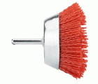 Cepillo de taza con perno, hilo de nylon grano basto SiC 80 / 50826B