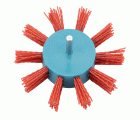 Cepillo abanico con perno, hilo de nylon grano basto SiC 80 / 50829B