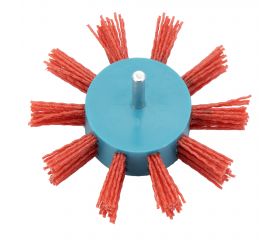 Cepillo abanico con perno, hilo de nylon grano basto SiC 80 / 50829B