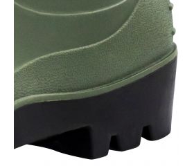 Bota de seguridad de agua PVC S5 Verde / 72242