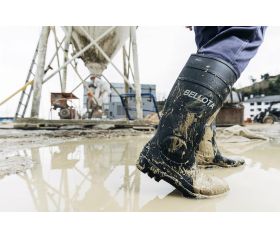 Bota de seguridad de agua PVC S5 Negro / 72243