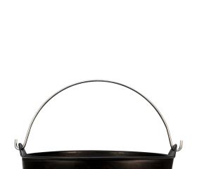 Capazo 26 litros asa metálica negro / BKT26BM