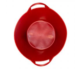 Capazo asa plástico rojo / BKTRP