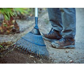 Escoba púas planas para limpieza de césped con mango aluminio  / 3041CMA