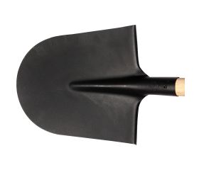 Pala punta redonda con mango recto sin barnizar para cavar y recoger escombros / 5556M