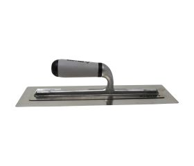 Llana inoxidable 0,3 mm con mango abierto bimaterial para trabajos de estuco y microcemento / 587003I