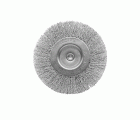 Cepillo circular con perno, alambre de acero inoxidable ondulado / 50807I
