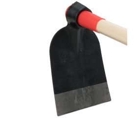 Azada forjada antigiro, para hacer caballones. Con mango de madera certificada de 1400 mm  / HOE4W