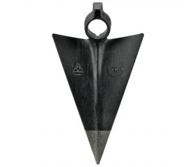 Azada forjada para cavar surcos, pala triangular, sistema antigiro con martillo / HOE150