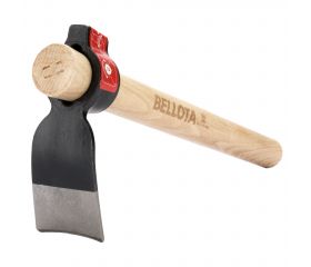 Azada forjada pequeña con sistema antigiro y martillo en el ojo / HOE242W